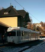 N85 steht im Bahnhof Fulpmes, Sonntagabend, 16. Jnner 2005