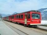 Zug nach Mayrhofen bei der Einfahrt Bhf.