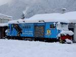 D16,  gerstet fr den Wintereinsatz im Zillertalbahnhof Jenbach; 121211