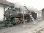 Zillertalbahn Lok Nr.4 (Krauss/Linz a/D.)beim Wasserkran am 19.09.06 in Jenbach