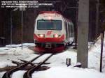 Winterbach, Einfahrt 4090 003 mit Steuerwagen 6090 001.