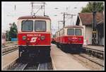 1099 001 , 1099.14 und zwei weitere 1099er stehen am 20.07.2001 in Obergrafendorf.