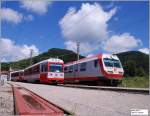 Am 25.6.2009 kreuzte der 6090 001, der einen R von Laubenbachmhle nach St.Plten bildete, mit dem 5090 015 als R von St.Plten nach Laubenbachmhle.