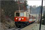 1099.004 ist mit dem R 6802 von Mariazell nach St.Plten unterwegs.