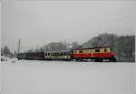 Die 1099 001  St.Plten  zog am 6.Februar 2010 den bunten R 6804 von Mariazell nach St.Plten.