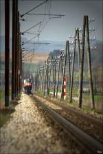 1099 004 fhrt mit R 6815 von St.Plten nach Mariazell.