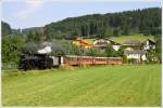 MH 6 Mariazellerbahn fhrt mit dem Panoramic 760 von Ober Grafendorf nach Mariazell.