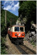 1099 001 auf der Fahrt mit R 6811 von St.Plten nach Mariazell.