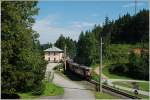 Der in Doppeltraktion gefhrt REX 6807 mit der 1099 010 und der 1099 013 fuhr mir am 8.8.2010 auch bei der Ausfahrt Winterbach vor die Linse.