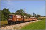 1099.010 mit dem Dampfsonderzug R 19259 auf der Fahrt von St.