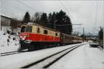 Am 20.02.2010 bestand der R 6802 aus der 1099 008 + 3 Waggons.