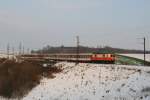 Als die 1099.008 mit dem R 6835 die Matzersdorfer Brcke befuhr, verbarg sich die Sonne leider schon hinter den Wolken.