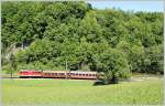 2095 015 ist mit R 6809 nchst Loich auf der Fahrt nach Mariazell.