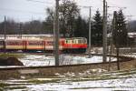 1099 016 mit dem mittglichen Schlerzug - Nadelbach - 21/02/2013