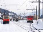 Lokparade in Mariazell  11.02.2013  1099 008, 1099 010 und 2095 007.