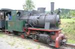 Lok 13 der Gurktaler Schmalspurbahn in der Station Pckstein-Zwischenwssern. (27.8.2005)