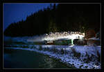 Bh 1 der Steiermärkischen Landesbahnen fährt mit einem Winterdampfzug von Murau nach Stadl an der Mur, aufgenommen nahe der Haltestelle  Wandritsch. 
29.12.2017