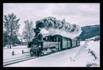 Die 124 Jahre alte Dampflok, U11  Mauterndorf  fährt auf der Murtalbahn von Murau nach Stadl an der Mur.
Gebaut wurde diese wunderschöne Nassdampf-Tender Schmalspurdampflokomotive von Krauss & Co. in Linz.
Lutzmannsdorf 7.2.2018