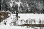 STLB U11 dampft mit einem Sonderzug für die   Railway Touring Company  von Murau nach Tamsweg. 
St.Ruprecht 7.2.2012