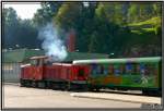 Diesellok VL 13 der Steirischen Murtalbahn im Bahnhof Murau-Stolzalpe. 16.08.2007