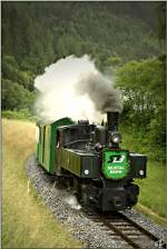 Zur Erffnung der Dampfbummelzugsaison 2009 fuhr am 23.06.2009 die STLB Dampflok BH1 von Murau nach Tamsweg.