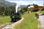 Dampflok BH 1 der STLB fhrt mit einem Dampfbummelzug von Murau nach Tamsweg.