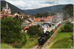 Von Juni bis September gibt es auf der Murtalbahn die beliebten Dampfbummelzge von Murau nach Tamsweg und retour.Einen solchen zieht die STLB Schmalspurdampflok BH 1 (ex BB 398.01) am 19.7.2011