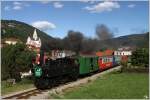 STLB Dampflok BH1 fhrt mit dem Dampfbummelzug von Murau nach Tamsweg. Murau 10.8.2011

