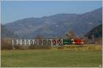 ber die Murbrcke nahe Teufenbach, fhrt der Knotz Dieseltriebwagen VT 31 + VS 42 der Steiermrkischen Landesbahnen fhrt als R 8709 von Unzmarkt nach Tamsweg.Die Murtalbahn ist die zweitlngste