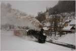 Der nchste Programmpunkt der “The Railway Touring Company” war am 7.2.2012 der  Winterdampf auf der Murtalbahn  - Bespannt mit der U 11  Mauterndorf  (Baujahr 1894) ging es von Murau nach