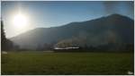 Der Sonne entgegen, fahren die beiden STLB Schmalspurdampfloks BH1 & U 11 von Unzmarkt nach Murau.
Murau 20.8.2012