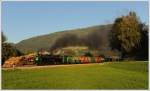 BH1 an der Spitze und U 11 als Zuglok am 20.8.2012 anlsslich der IGE-Eisenbahn Romantik sterreich Rundfahrt, aufgenommen kurz vor Murau bei der Leerretourfahrt von Unzmarkt nach Murau.