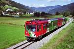 MURTALBAHN. VT 33 + VS 42 haben auf ihrer Fahrt nach Tamsweg Stadl hinter sich gelassen (4. September 2006).