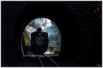 Tunnelblicke - Beim 120 Jahr Jubiläum der Murtalbahn, fahren die beiden STLB Dampfloks U11 und BH 1, mit einem Sonderzug von Murau nach Tamsweg und wieder retour. Standort nach dem Tunnel in der Kurve.
Predlitz 10.10.2014