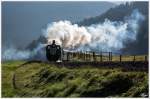 120 Jahre Murtalbahn - Die beiden Dampfloks STLB Bh1 und U11 ziehen einen Dampfsonderzug von Murau nach Tamsweg.