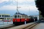 Stubaitalbahn Tw 1 Innsbruck-Stubaitalbahnhof am 14. Juli 1978.