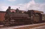 ÖBB 399.03 im August 1975 im Schmalspurteil des Bahnhöfes Gmünd/NÖ vor einem GmP in Richtung Altnagelberg