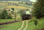 Waldviertelbahn, ÖBB-Dampflok 399.03  Datum: 20.08.1984