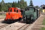 WSV 2091.09 und 2091.02 anlässlich des vom WSV veranstalteten 2 tägigen  Güterzugfestival im Wald4tel  am 10.September 2023 im Bahnhof Alt Nagelberg.