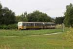 NVOG Triebwagen 5090.013 und 5090.008 als R 16905 nach Grogerungs am 22.September 2013 kurz nach der Ausfahrt aus dem Bf.