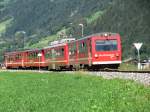 Bei einem Urlaub in Tirol ist ein Besuch der Zillertalbahn unumgnglich! Hier VT7 bei der Einfahrt in den Bahnhof Mayerhofen