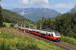 Am heutigen 28.7.18 wurde zum UNESCO-Fest der vormittägliche Reg.zum Semmering mit einer City-Jet Doppelgarnitur geführt