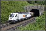 183 714 verlässt am 18.05.2020 mit einem Güterzug den Klammtunnel.