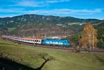 sterreichs grne Schiene 1016 023  Kyoto  ist mit OIC 559 von Wien Meidling nach Graz unterwegs.