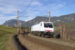 E-189 822 als L.Z. am Weg zum Semmering bei Eichberg am 28.12.13