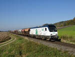 An einem sonnigen Spätherbsttag war die 1223  004 der Steiermarkbahn mit einem Schotterzug nach Feldbach unterwegs und wurde von mir kurz vor Studenzen fotografiert.