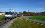  ZSSK 383 208 und  CD-Cargo 383 009 brachte am 23. Oktober den WeKo (Werndorf Kohle) 47589 zum Kohlekraftwerk Mellach, fotografiert in der Anschulssbahn Verbund.
