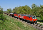 1293.050 (im Zuge von Vectronschulungsfahrten) + 1144.095 mit G 44463 am 23.April 2020 bei Wildon.