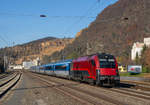 ÖBB 1216 239 mit RJ 73 aus Praha hl.n. nach Graz Hbf in Peggau-Deutschfeistritz, 13.11.2020 