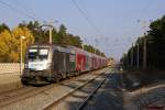 1116 038  Siemens  schiebt R2342 von Payerbach-Reichenau nach Bernhardsthal.